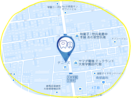 島野おとなこども歯科アクセスマップ